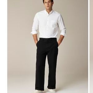 NWOT J. Crew Mens Black Giant-fit chino pant SZ 33